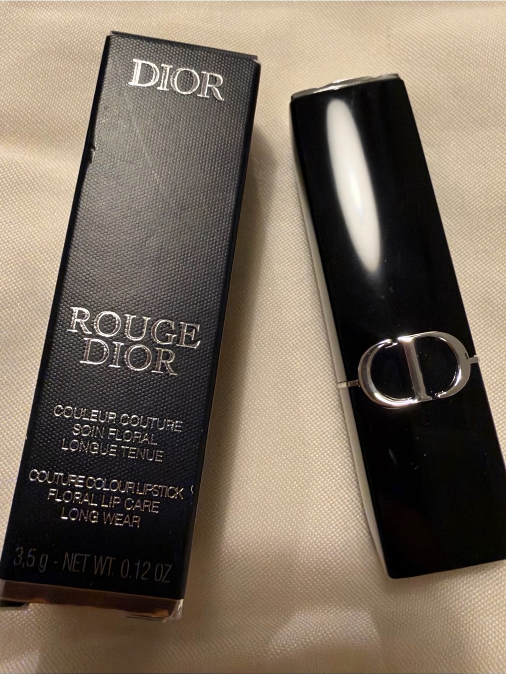 Rouge Dior couture color lipstick floral lip care long wear 313 Intuition Velvet